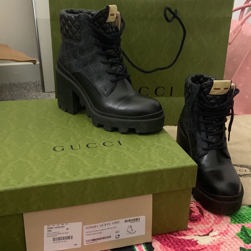 Gucci Women’s GG Platform Boots